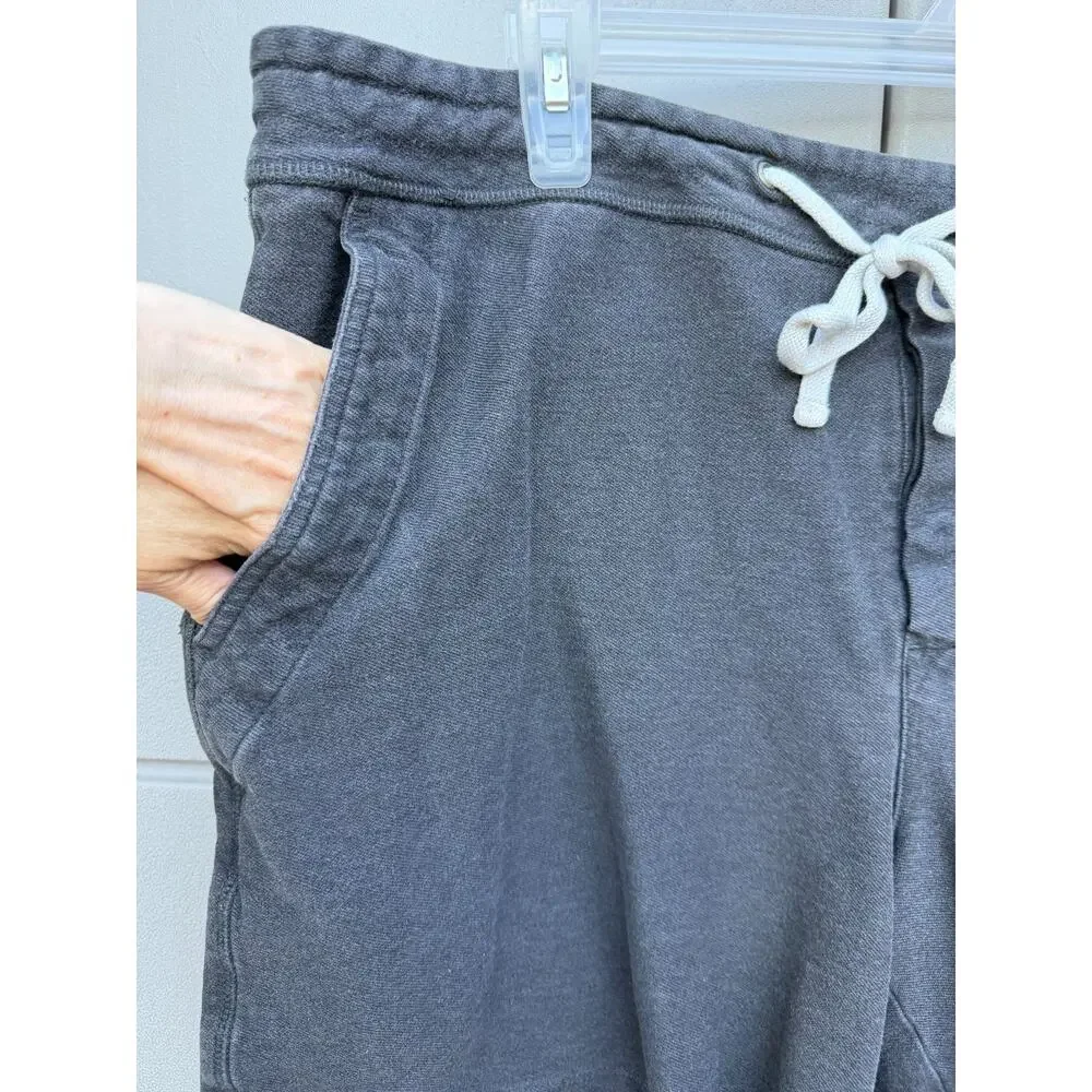 James Perse Gray Drawstring Lounge Sweat Shorts Men Sz 3 Cotton Casual Athleisur